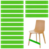 OZiO 15 Pack Chair Bands for Kids with Fidgety Feet,Bouncy Bands for Chairs,Stretch Chairs Foot Band,for School Classroom Chairs and Desk, Ideal for ADHD, Autism, Hyperactivity (Green)